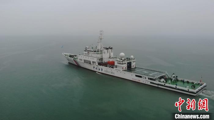 線上賭場：“海巡06”輪編隊在台灣海峽中部水域巡航巡查